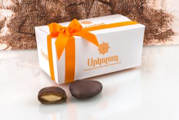 Chocolate coated dried apricot with marzipan, 250 g Chocolate coated dried apricot with marzipan, 250 g