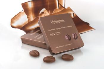 Milk chocolate 34 % cocoa "Coffee beans", 77 g Milk chocolate 34 % cocoa "Coffee beans", 77 g