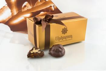 Chocolate coated dried apricot with walnut, 220 g Chocolate coated dried apricot with walnut, 220 g